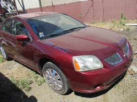 2005 MITSUBISHI GALANT ES BURGUNDY 2.4L AT 163767